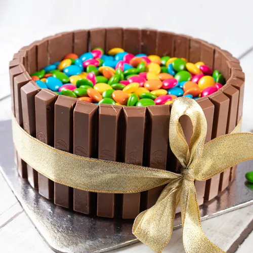 Deliver Kitkat Gems Cake