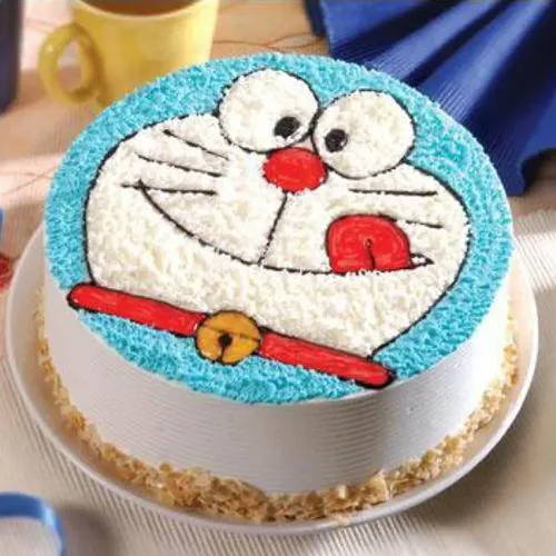 Designer Doremon Eggless Cake for Birthday Party