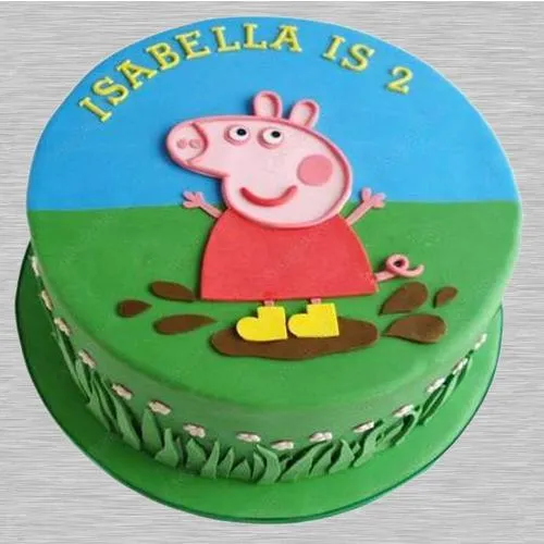 Indulgent Birthday Special Peppa Pig Fondant Cake