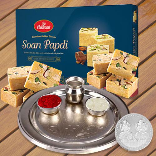 Haldiram Soan Papri N Thali , Free Coin Haldiram Soan Papri N Thali , Free Coin