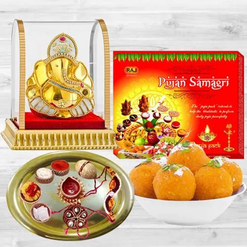 Magical Diwali Puja Essentials Hamper with Lord Idol