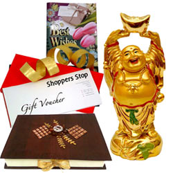 Send Shoppers Stop Vouchers, Laughing Buddha, Homemade Chocolates N a Free Best Wishes Card to your loved ones Send Shoppers Stop Vouchers, Laughing Buddha, Homemade Chocolates N a Free Best Wishes Card to your loved ones