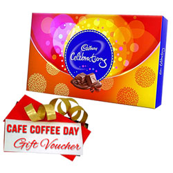 Attractive CCD Voucher with Cadbury Celebration Gift Pack Attractive CCD Voucher with Cadbury Celebration Gift Pack