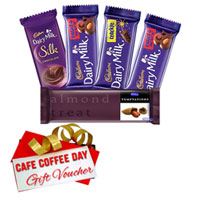 Remarkable Pack of Cadbury Assortment Chocolate and CCD Gift Voucher Remarkable Pack of Cadbury Assortment Chocolate and CCD Gift Voucher