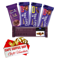 Remarkable Pack of Cadbury Assortment Chocolate and CCD Gift Voucher Remarkable Pack of Cadbury Assortment Chocolate and CCD Gift Voucher