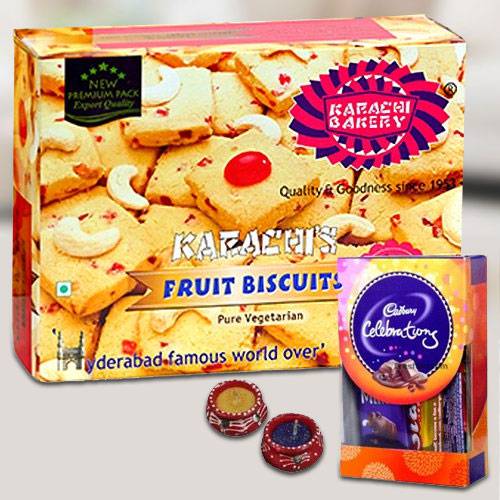 Karachis Cookies with Chocolates for Diwali Karachis Cookies with Chocolates for Diwali
