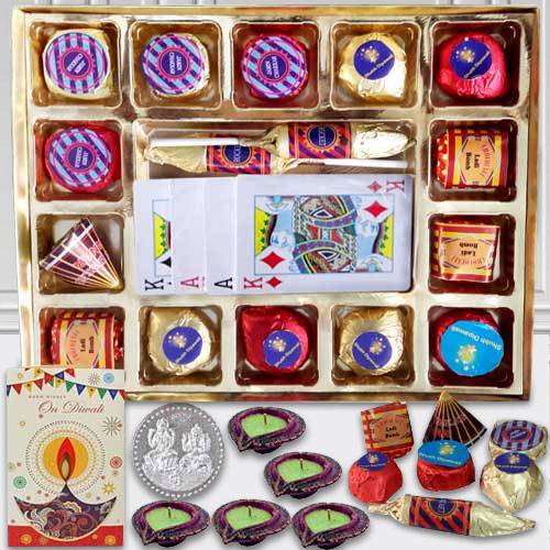 Diwali Hamper for Chocolates n Playing Cards Diwali Hamper for Chocolates n Playing Cards