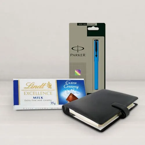 Amazing Planner Dairy with Pen and Chocolates