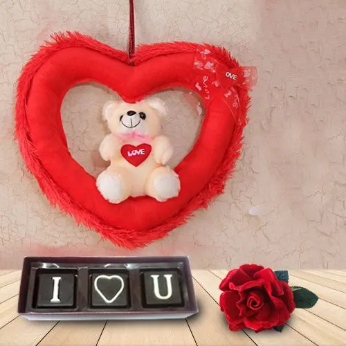 Incomparable Teddy Bear and Chocolates for Valentines Day Incomparable Teddy Bear and Chocolates for Valentines Day