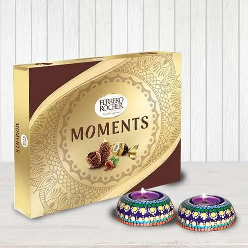 Delicious Ferrero Rocher Moments with Twin Dot Mandala Art Diya