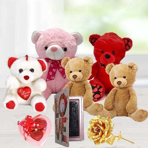 Impressive Teddies n Chocolates Gift Combo Impressive Teddies n Chocolates Gift Combo