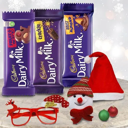 Classy Kids Gift of Cadbury Chocolates n Chritmas Accessories