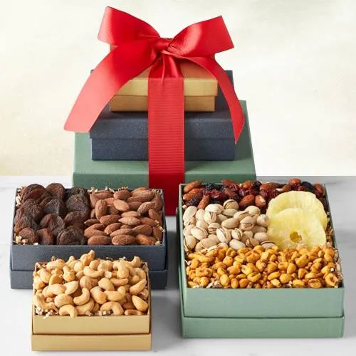 Awesome Tower Gift of Classic Dry Fruits for Christmas