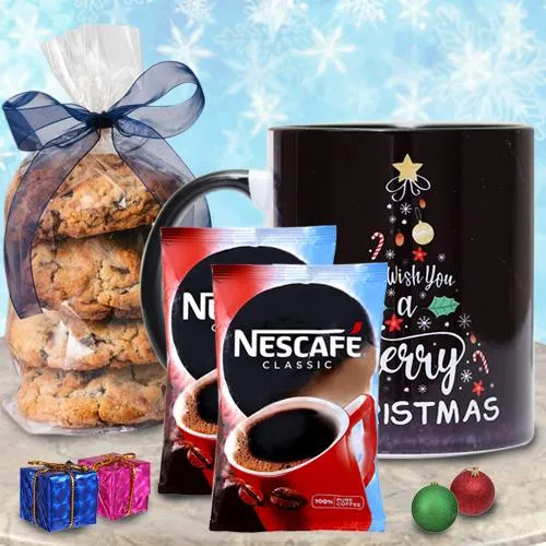 Special Xmas Personalized Gift of Coffee n Mug with Cookies Special Xmas Personalized Gift of Coffee n Mug with Cookies