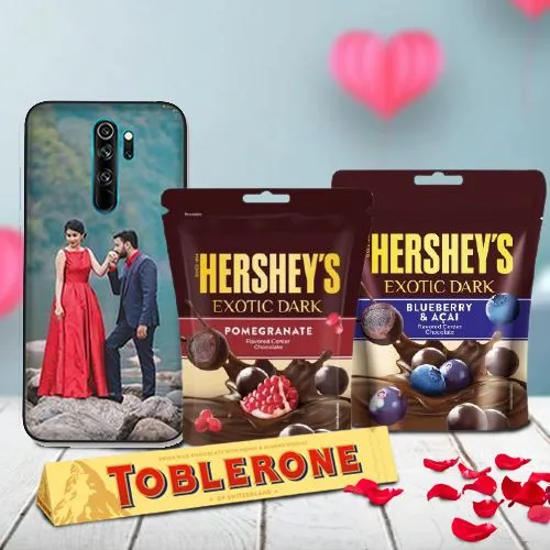 Endless Love Gift of Mobile Cover, Toblerone n Hersheys Exotic