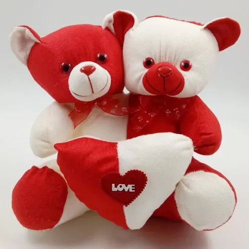 Dazzling Twin Soft Teddy in One 	