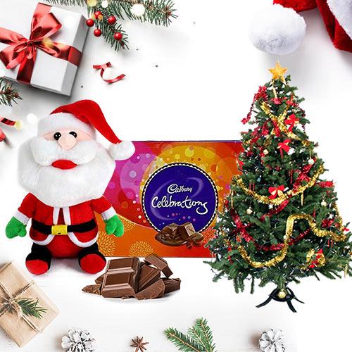 Christmas Tree, Santa N Chocolates Christmas Tree, Santa N Chocolates