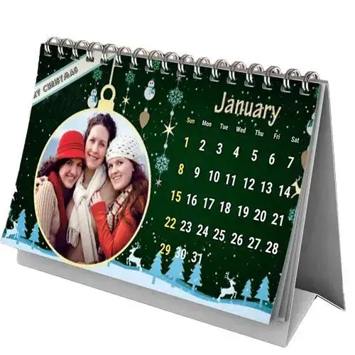Ravishing Personalized Table Calendar for Christmas