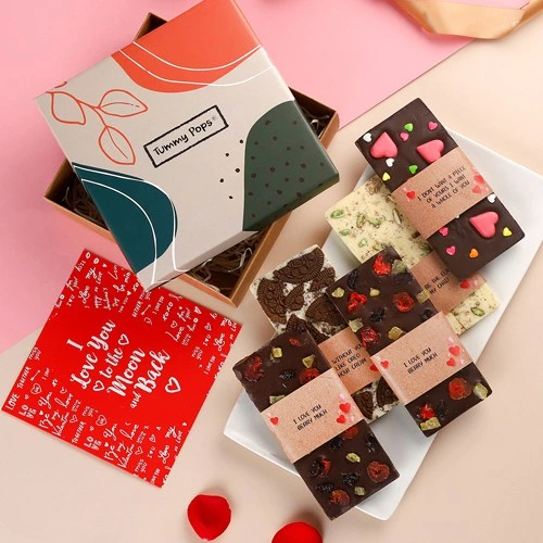 Classic V-Day Gift of Chocolates with Greetings Card