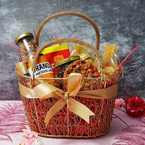 Chocolaty Cookies Gift Basket for Mom