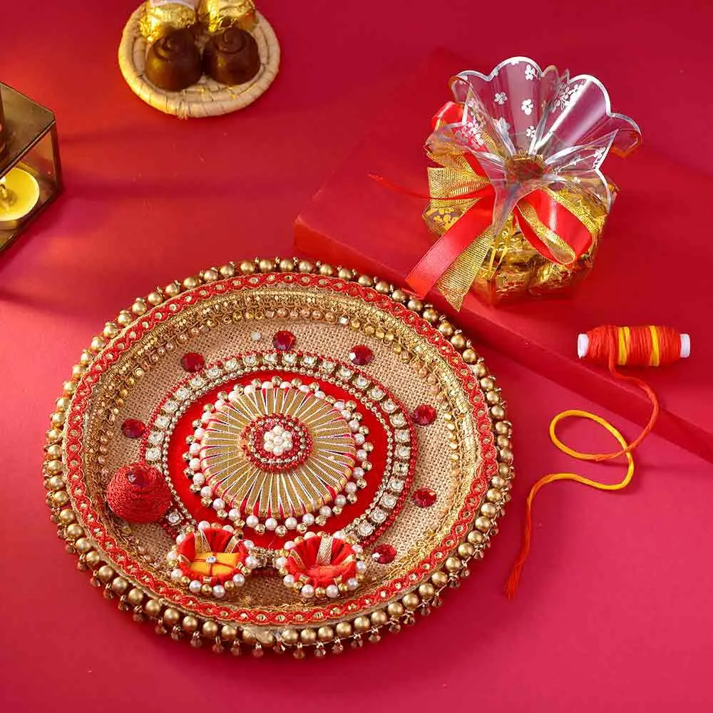 Heavenly Bhaidooj Pooja Thali Heavenly Bhaidooj Pooja Thali