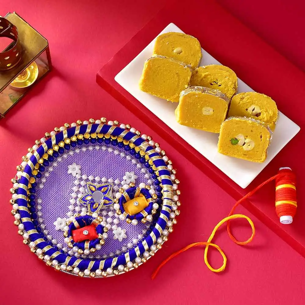 Bhaidoojs Elegant Pooja Ensemble