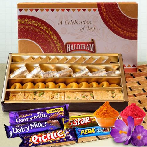 Haldirams Assorted Sweets with Cadbury Celebration Haldirams Assorted Sweets with Cadbury Celebration