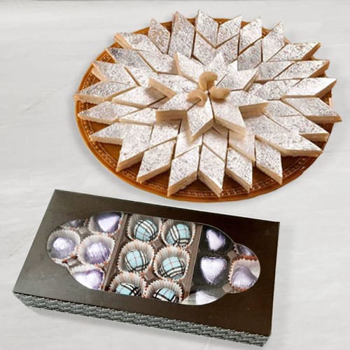 Yummmy Homemeade Chocolates with Haldirams Kaju Katli Yummmy Homemeade Chocolates with Haldirams Kaju Katli