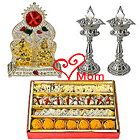 Fabulous Puja Hamper with Sweets for Auspicious Occasion Fabulous Puja Hamper with Sweets for Auspicious Occasion