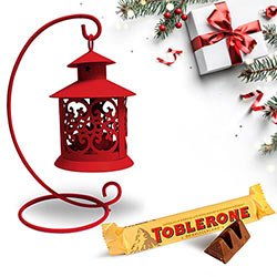 Engrossing Tea Light Decor N Toblerone Christmas Combo Engrossing Tea Light Decor N Toblerone Christmas Combo