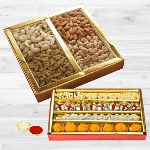 Sweets and Dry Fruits Hamper Sweets and Dry Fruits Hamper