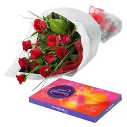 Petite Selection of Roses and Chocolates