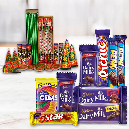 Zesty Hamper of Assorted Cadbury Chocolates and Crakers Zesty Hamper of Assorted Cadbury Chocolates and Crakers