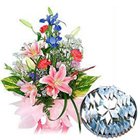 Kaju Barfi with Seasonal Flowers Bouquet Kaju Barfi with Seasonal Flowers Bouquet