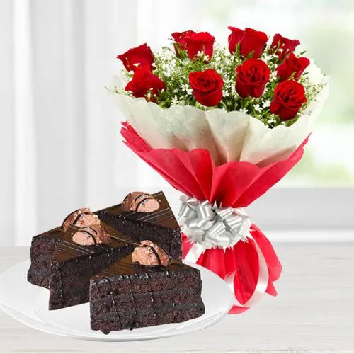 Magnificent Rose and Chocolate Duo