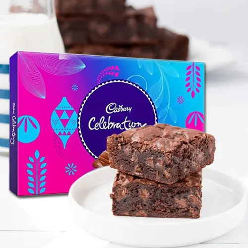 Appetizing Brownies with Cadbury Chocolates