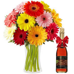 Moments Turned Special with Colourful Gerberas and Fruit Juice Moments Turned Special with Colourful Gerberas and Fruit Juice