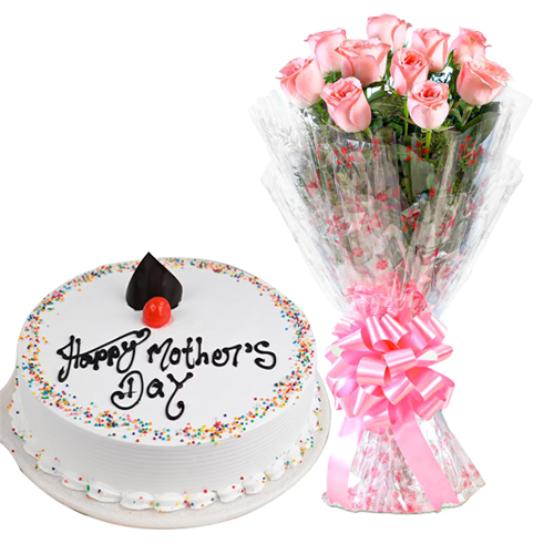 Pink Roses Bouquet with Cake for the Best Mother in the World. (Vase not included)
Pink Roses Bouquet with Cake for the Best Mother in the World. (Vase not included)