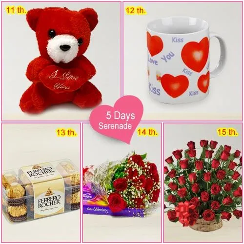 Send Valentine Fantasy with 5 Day Serenade Gift