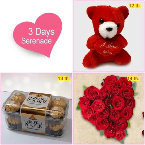 Send Online Valentines Day Serenade Hamper
