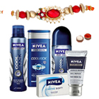 Shower Hour for Men with Nivea Gift Hamper for Men with Rakhi and Roli Tilak Chawal Shower Hour for Men with Nivea Gift Hamper for Men with Rakhi and Roli Tilak Chawal