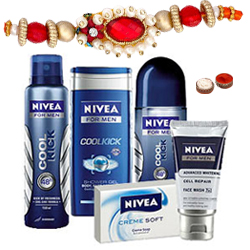 Shower Hour for Men with Nivea Gift Hamper for Men with Rakhi and Roli Tilak Chawal Shower Hour for Men with Nivea Gift Hamper for Men with Rakhi and Roli Tilak Chawal