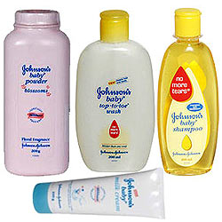 Shower Hour with Baby Bath Hamper from Johnsons and Johnsons Shower Hour with Baby Bath Hamper from Johnsons and Johnsons