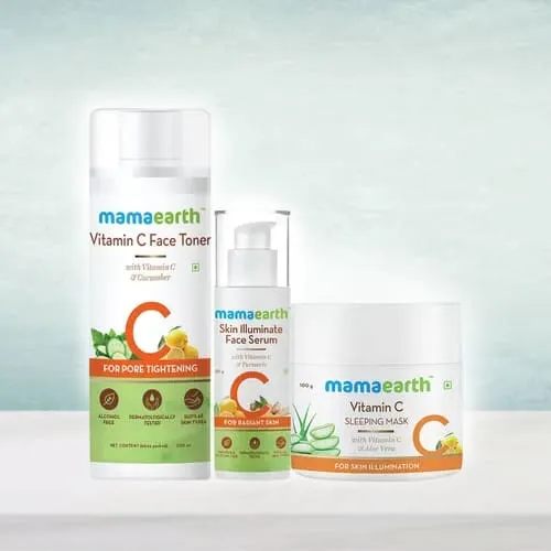 Look Better Mama Earth Night Regime Skin Care Combo