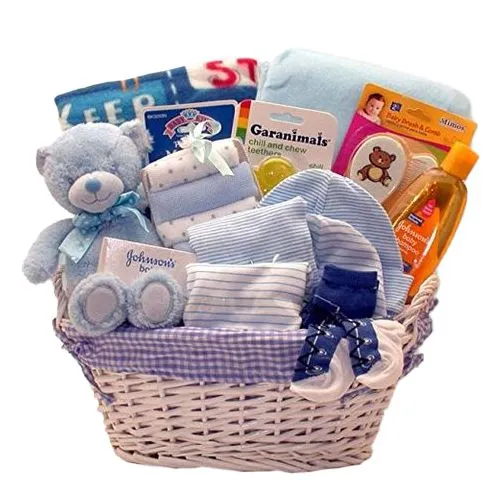 Attractive Johnson Baby Care Gift Set with Cute Teddy Bear