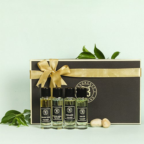 Lovely Gift Box of Fragrance N Beyond 4 piece Perfume for Men