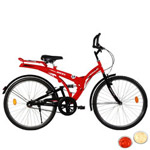 Stylish Black and Red BSA Rocky Bicycle with free Roli Tilak and Chawal Stylish Black and Red BSA Rocky Bicycle with free Roli Tilak and Chawal