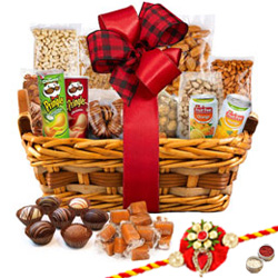 Spell-Binding Ambrosia Dry Fruits Assortment with One Rakhi and Roli Tilak Chawal Spell-Binding Ambrosia Dry Fruits Assortment with One Rakhi and Roli Tilak Chawal