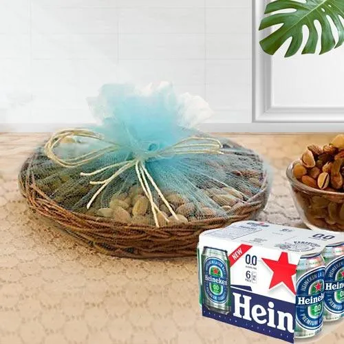 Amusing Dry Fruits n No Alcohol Beer Gift Hamper Amusing Dry Fruits n No Alcohol Beer Gift Hamper