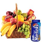 Nutritious fresh Fruit Basket together with Horlicks and Biscuits Nutritious fresh Fruit Basket together with Horlicks and Biscuits